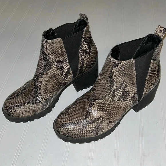 Dirty Laundry Snakeskin Booties 8 - Picture 2 of 5